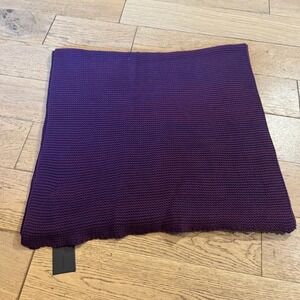 NAADAM Chunky Marled Textured Scarf Purple Cotton Cashmere Blend OS (1199)